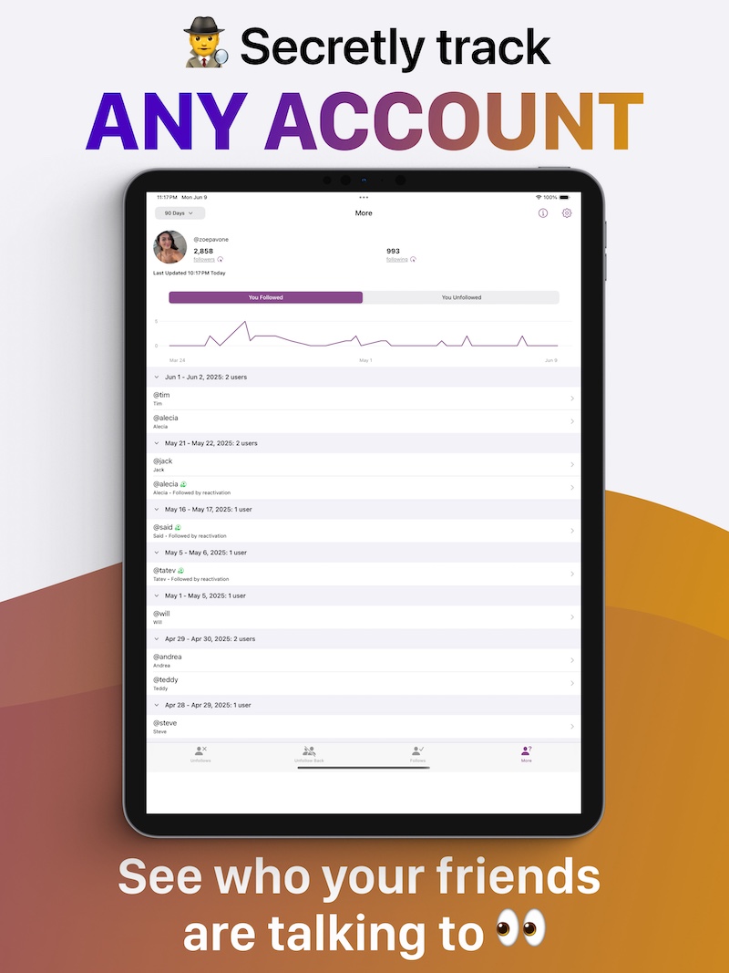 Instagram Followers Tracker